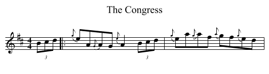 The Congress - staff notation
