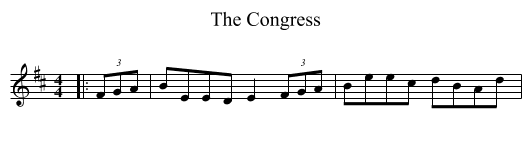 The Congress - staff notation