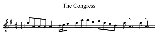 The Congress - staff notation