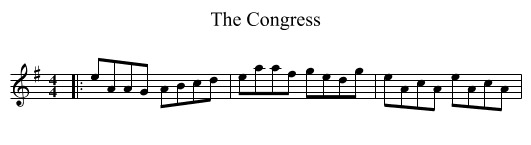 The Congress - staff notation