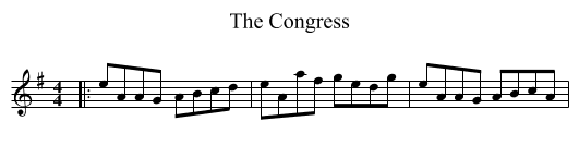 The Congress - staff notation