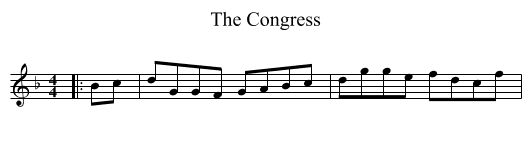 The Congress - staff notation