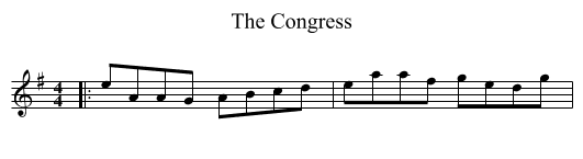 The Congress - staff notation