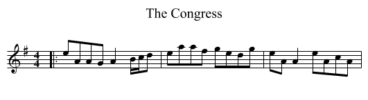 The Congress - staff notation
