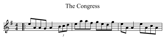 The Congress - staff notation