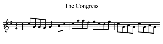 The Congress - staff notation