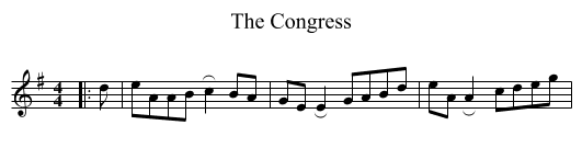 The Congress - staff notation