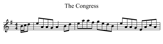 The Congress - staff notation