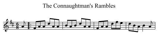 The Connaughtman's Rambles - staff notation
