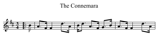The Connemara - staff notation