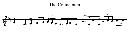 The Connemara - staff notation