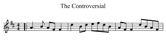 The Controversial - staff notation