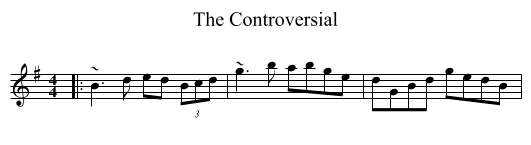 The Controversial - staff notation