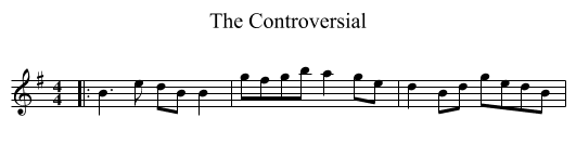 The Controversial - staff notation