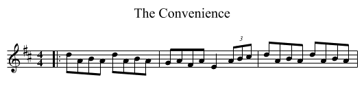 The Convenience - staff notation