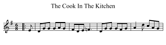 The Cook In The Kitchen - staff notation