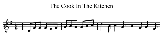 The Cook In The Kitchen - staff notation