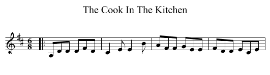The Cook In The Kitchen - staff notation