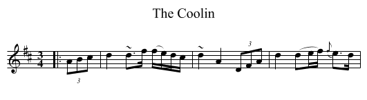 The Coolin - staff notation
