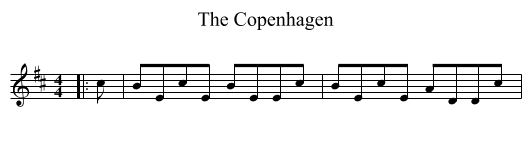 The Copenhagen - staff notation