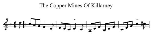 The Copper Mines Of Killarney - staff notation