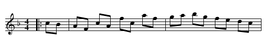 The Coquette - staff notation