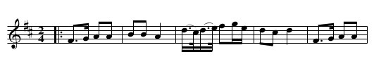 the COQUETTE - staff notation