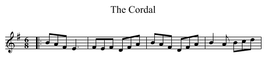 The Cordal - staff notation