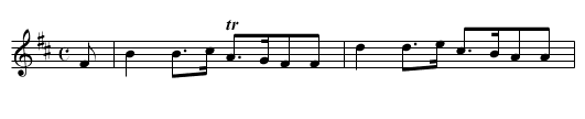 the Cordwainer's March. - staff notation