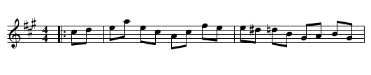 The Corinthian Hornpipe - staff notation