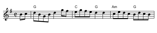 The Cork Hornpipe - staff notation