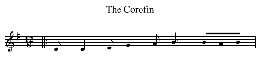 The Corofin - staff notation