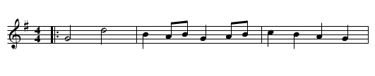 the Cotillion - staff notation