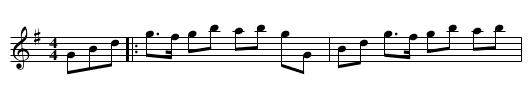 The Coulin - staff notation