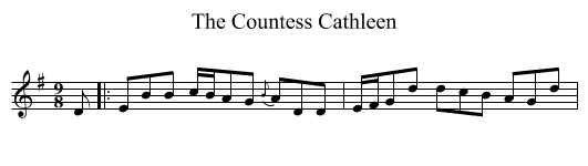 The Countess Cathleen - staff notation