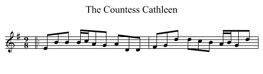 The Countess Cathleen - staff notation