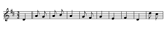 The Country Farmer - staff notation