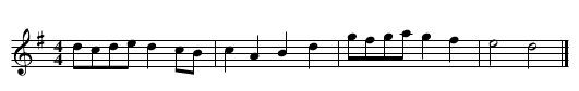 The Country Farmer - staff notation