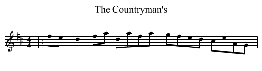 The Countryman's - staff notation