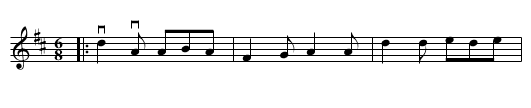 the COUNTY BALL - staff notation