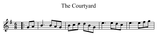 The Courtyard - staff notation