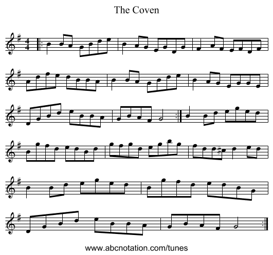 The Coven - staff notation