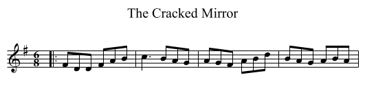 The Cracked Mirror - staff notation