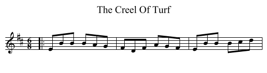 The Creel Of Turf - staff notation