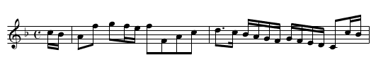 The Crescent - staff notation
