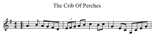 The Crib Of Perches - staff notation