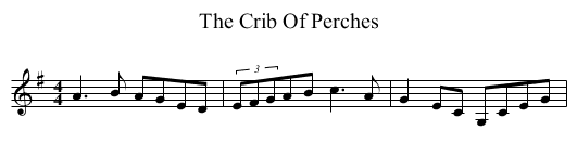 The Crib Of Perches - staff notation