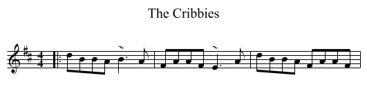 The Cribbies - staff notation