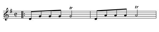 The Cricket - staff notation