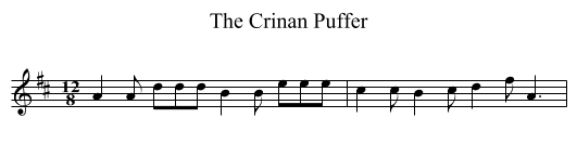 The Crinan Puffer - staff notation